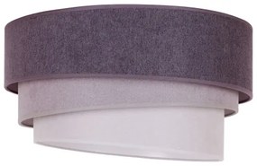 Duolla - Plafonieră TRIO 1xE27/15W/230V d. 45 cm antracit/gri/alb