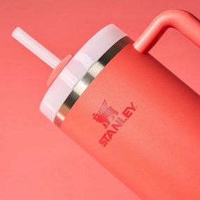 Cana termică Stanley Quencher H2.O FlowStateTumbler 1180 ml Hot Coral