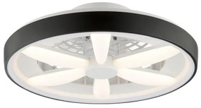 Ventilator LED RGBW de tavan cu lumină Brilliant GAIANO LED/48W/230V negru + telecomandă