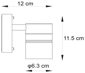 Lucide 14867/05/30 - Aplică perete exterior LED ARNE-LED 1xGU10/5W/230V