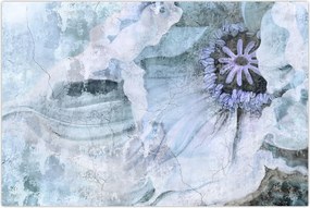 Tablou - Frescă florală pe un perete de cărămidă (90x60 cm)