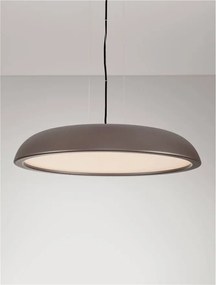 Lustra LED suspendata stil modern FELICIA maro 60cm