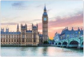 Tablou - Londra în culori pastelate (90x60 cm)