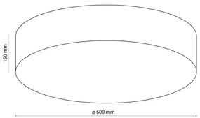 TK Lighting 1584 - Plafonieră RONDO 4xE27/15W/230V