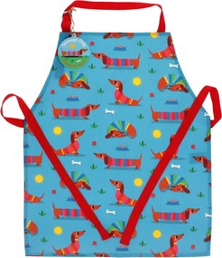 Șorț de bucătărie pentru copii din bumbac Sunny Sausage Dog – Rex London