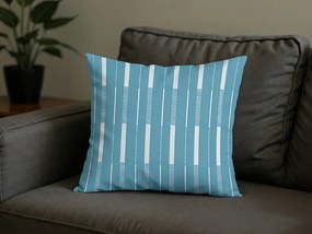 Fata de perna din microflanel STRIPELLE 40x50 cm, albastru