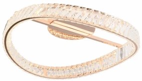 Zuma Line MX3317-1-3GT - Corp de iluminat LED dimabil GANO LED/36W/230V Ø 52 cm aur roz