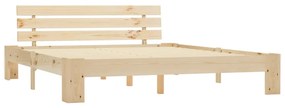 283164 vidaXL Cadru de pat, 160 x 200 cm, lemn masiv de pin