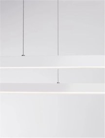Lustra LED suspendata design modern QUERALT alba