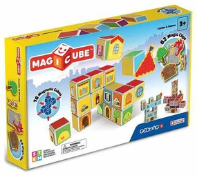Set Constructie Magnetic Magicube Castles  Homes, 144