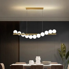 Lustra LED Pendul Elit's Imala, 11Abajururi, bec G9 Gold