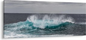 Tablou - Valuri pe ocean (120x50 cm)