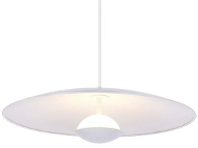 Lustră albă LED cu abajur din metal Lund – Candellux Lighting