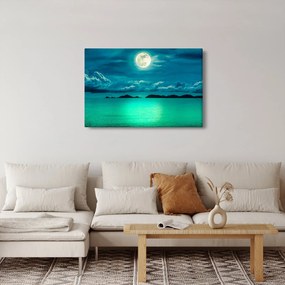 Tablou - Luna plină deasupra apei (90x60 cm)