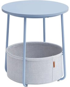 Masuta Rotunda Cu Cos, Albastru Deschis