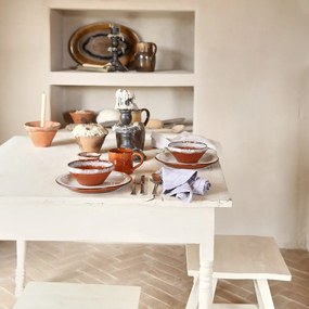 Bol cărămiziu-bej din gresie ø 17 cm Poterie – Casafina