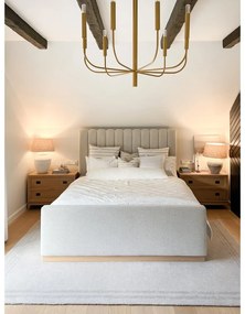 Covor crem din lână 160x240 cm Calisia M Grid Rim – Agnella