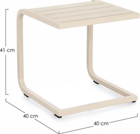 Măsuță de grădină din aluminiu 40x40 cm Taylor – Bizzotto