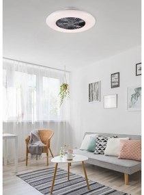 Plafonieră albă-argintie LED Visby – Trio