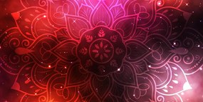 Tablou Mandala cu fundal galactic
