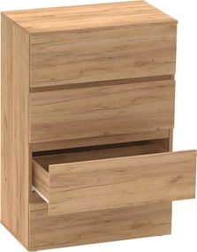 Comoda PARMAD, stejar craft auriu