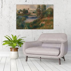 Tablou - Auguste Renoir, Landscape at Vetheuil, reproducere (90x60 cm)