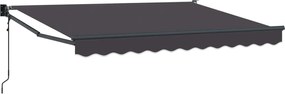vidaXL Cort electric retractabil Antracit 2,5 x 2 m
