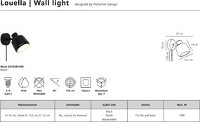 Aplica design nordic modern Louella