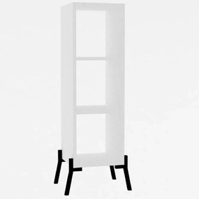 Comoda tv si biblioteca Gordon culoare alb 101 cm