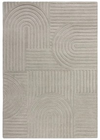 Covor din lână Flair Rugs Zen Garden 120 x 170 cm, gri