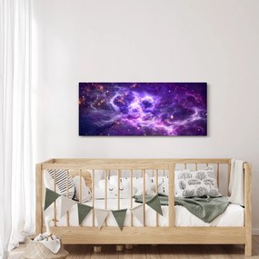 Tablou - Universul violet (120x50 cm)