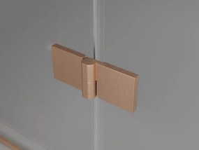 Mexen Mist-F Duo cabină de duș pliabilă 80 x 80 cm, transparent, cupru periat - 8A6-080L-080P-65-00