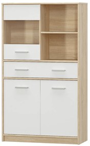 Dulap TEYO 2D1W1S, alb