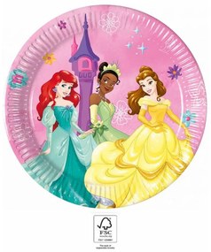 Prințesele Disney Live Your Story farfurie de hârtie 8 buc 20 cm FSC