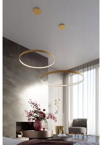 Lustră LED pe cablu RIO LED/30W/230V CRI95 4000K d. 55 cm auriu Thoro TH.217