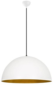 Lustră albă cu abajur din metal ø 60 cm Sivani – Opviq lights