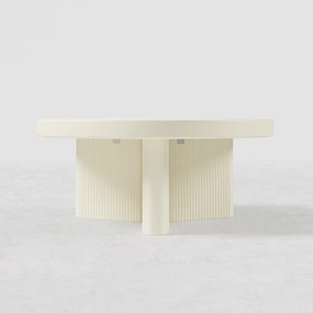 Masuta de cafea rotunda alb stil japandi DEPRIMO 43471 by Deprimo