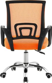 Scaun de birou, portocaliu/negru, DEX 4 NEW