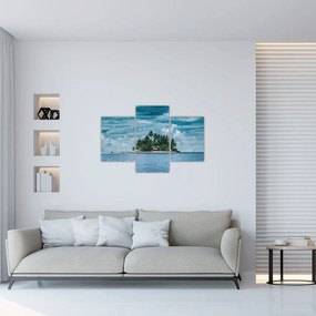 Tablou insula în mare (90x60 cm)