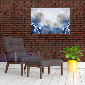 Tablou - Trandafir alb (90x60 cm)