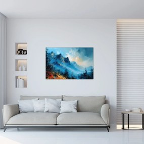 Tablou - Pictura munților (90x60 cm)