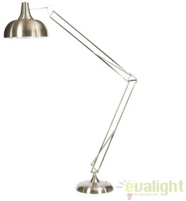 Lampadar, lampa de podea moderna, brat articulat, finisaj satinat, GIANT-XL-BRU MUNO Design