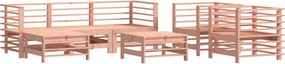 vidaXL Set mobilier de grădină, 7 piese, lemn masiv douglas