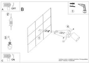 Spot de perete LEMMI 1xGU10/40W/230V negru Sollux SL.1126