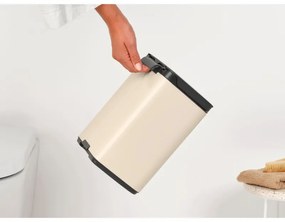 Cos de gunoi Brabantia Bo Small 1008865, 4 L, Deschidere lina si silentioasa, Baza antiderapanta, Bej