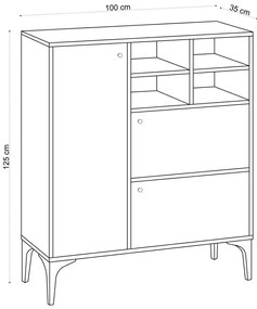 Dulap Ewa Sapphire Oak