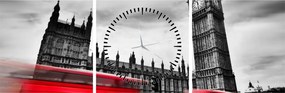 Tablou - Houses of Parliament din Londra (cu ceas) (90x30 cm)