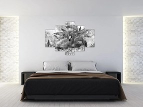 Tablou - Graffiti cu flamingo (150x105 cm)