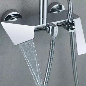 Coloană de Duș Crom Model DM6720 – Design Simplu și Funcțional pentru O Experiență Deosebită