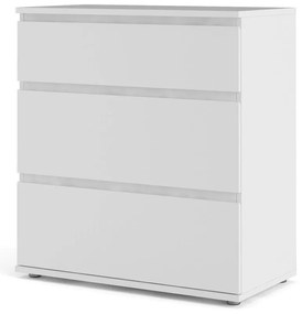 Comodă albă joasă 77x84 cm Nova – Tvilum